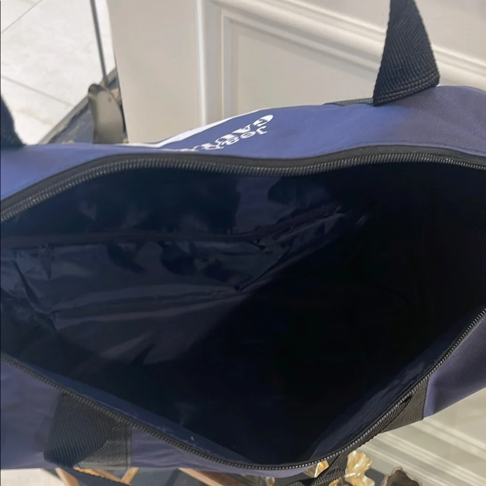 Jean Paul Gaultier Navy and White Duffel Bag